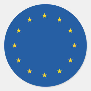 Europese Unie Ronde Sticker