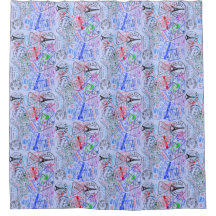 Europese Vakantie Douchegordijn