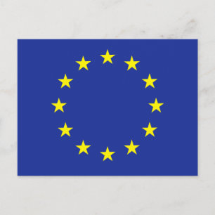 Europese vlag briefkaart