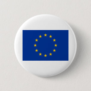 Europese vlag ronde button 5,7 cm