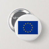 Europese vlag ronde button 5,7 cm (Voorkant /achterkant)