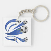 Europese Voetbal Sleutelhanger (Achterkant)