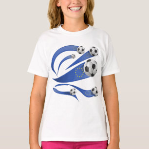 Europese Voetbal Trots Dynamische Swoosh en Sterre T-shirt