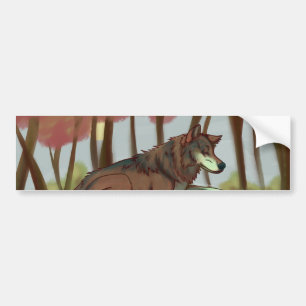 Europese Wolf Bumpersticker