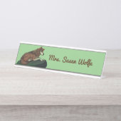 Europese Wolf Bureau Naambordje (Voorkant)