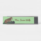 Europese Wolf Bureau Naambordje (Voorkant)