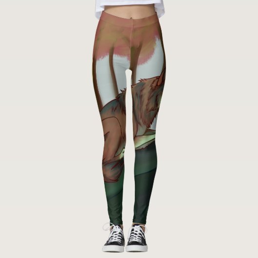 Europese Wolf Leggings (Voorkant)