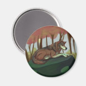 Europese Wolf Magneet (Voorkant / Achterkant)