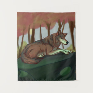 Europese Wolf Wandkleed