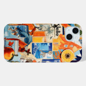 Europese zomer strand preppy collage scrapbook Case-Mate iPhone case (Achterkant (horizontaal))