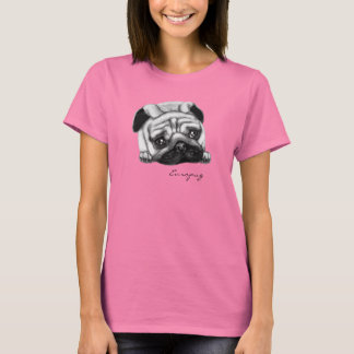 Europug The Sad Face Dames Ringer T-Shirt