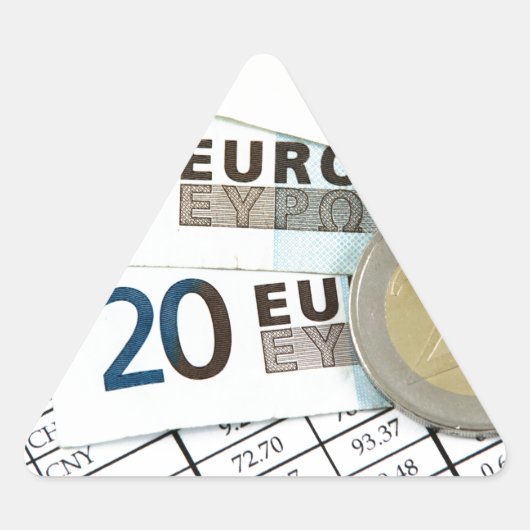 Euros Driehoek Sticker (Voorkant)