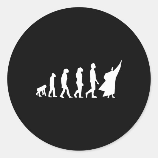 Eurythmie Evolutie Naam Dansen Waldorf Ronde Sticker (Voorkant)