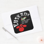 Euskadi Baskenland Vierkante Sticker (Envelop)