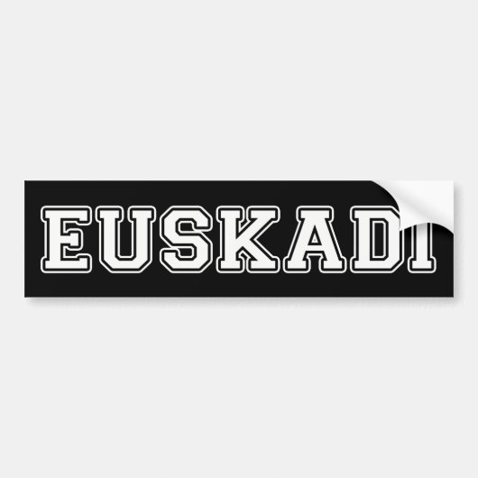 Euskadi Bumpersticker (Voorkant)