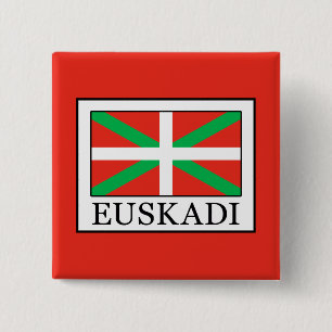 Euskadi Vierkante Button 5,1 Cm