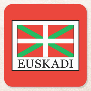 Euskadi Vierkante Kartonnen Onderzetter