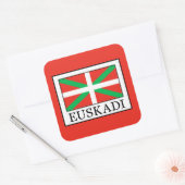 Euskadi Vierkante Sticker (Envelop)