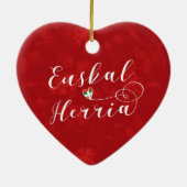 Euskal Herria Heart, Ornament met kerstbomen (Achterkant)
