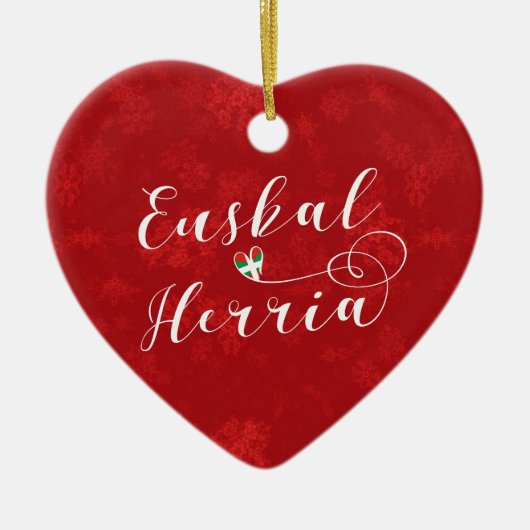 Euskal Herria Heart, Ornement Arbre de Noël (Devant)