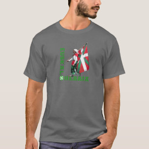 Euskal Herria Meisje met de Baskische vlag Ikurrin T-shirt