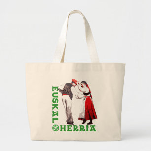 Euskal Herria traditionele Baskische dansers, Grote Tote Bag