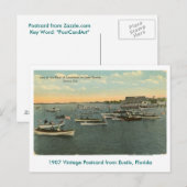 Eustis, FL - Vloot van boten - 1907 Briefkaart (Voorkant / Achterkant)