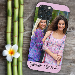 Euwige Vriendschapsfoto Mooie Hart Typografie iPhone 13 Pro Max Hoesje