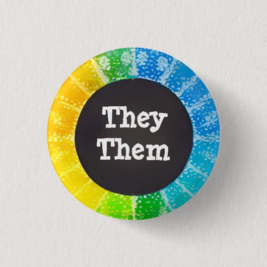 Eux / Eux Personnalisable Badge Pronoun (Devant)