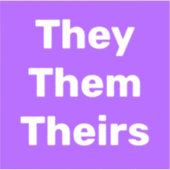 Eux leur Pronounouns Vinyl Sticker (Devant)