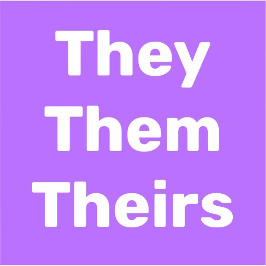 Eux leur Pronounouns Vinyl Sticker (Devant)