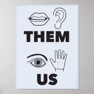 Eux. Us. une affiche de classe ASL