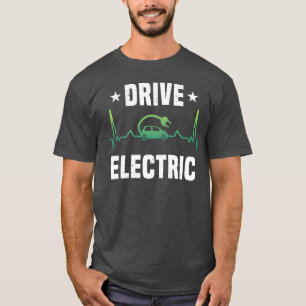 Ev Auto Rijdt Elektrisch Hartslag jongen T-shirt