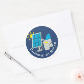 EV Chargé Par Des Stickers Solaires (Enveloppe)