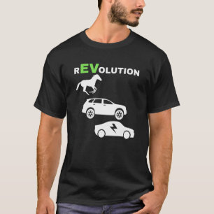 EV-revolutie, drijvende elektrische E-Cars EV Life T-shirt
