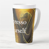 Eva 3 Abstract Design Latte Mok (Rechterhoek)