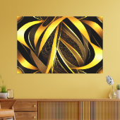 Eva 4 Abstract Design Canvas Afdruk (Insitu (Woonkamer))