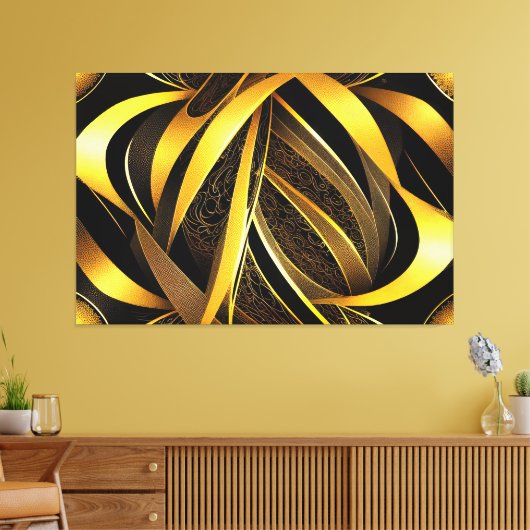 Eva 4 Abstract Design Canvas Afdruk (Insitu (Woonkamer))