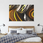 Eva 5 Abstract Design Canvas Afdruk (Insitu (Slaapkamer))