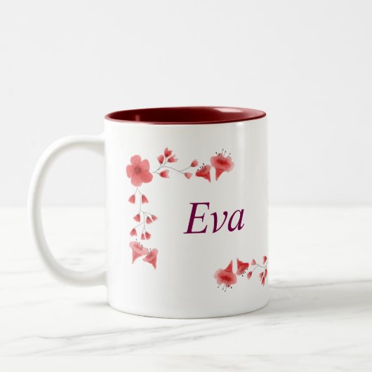 Eva nom Mug - Custom Coffee Cup with An An (Gauche)