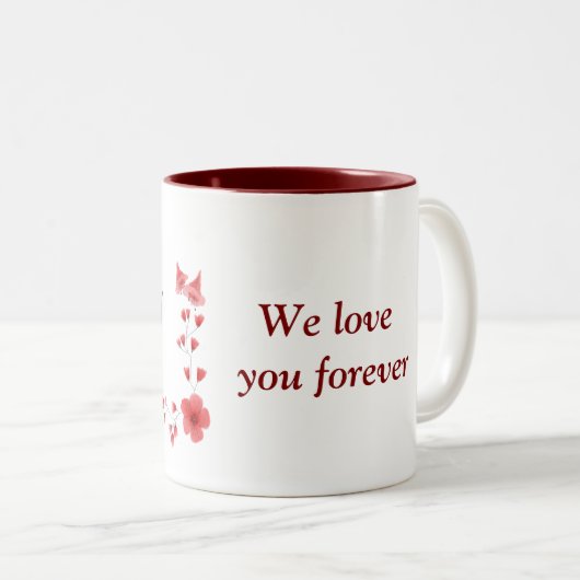 Eva nom Mug - Custom Coffee Cup with An An (Devant droit)