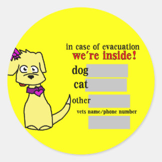 Evacuatie Sticker "Kiley"