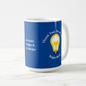Evaluatie van werknemers Bright Light Bulb Busines Koffiemok (Voorkant rechts)
