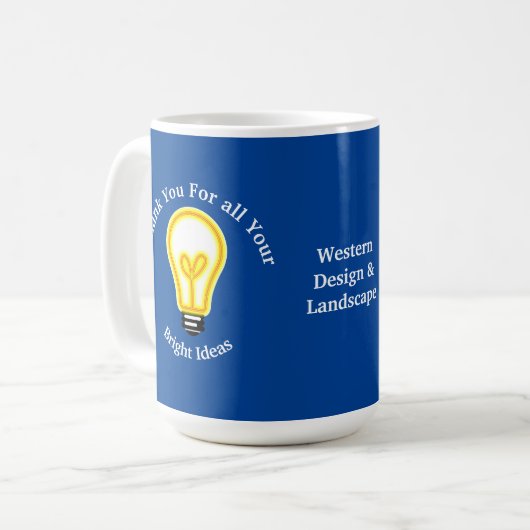 Evaluatie van werknemers Bright Light Bulb Busines Koffiemok (Voorkant links)