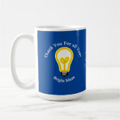 Evaluatie van werknemers Bright Light Bulb Busines Koffiemok (Links)