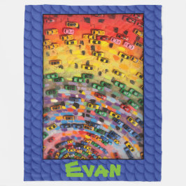 Evan - Blue Fleece Deken