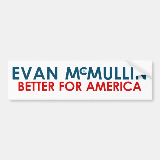 Evan McMullin - Beter voor Amerika Bumpersticker (Voorkant)