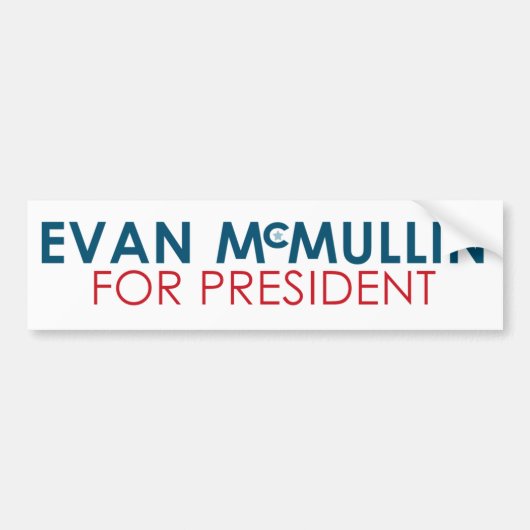 Evan McMullin - Het is nooit te laat Bumpersticker (Voorkant)