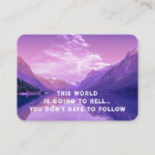 Evangelie Evangelisatie Uitnodigen Verlossing zakb Visitekaartje (Voorkant)