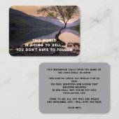 Evangelie Evangelisatie Uitnodigen Verlossing zakb Visitekaartje (Voorkant / Achterkant)